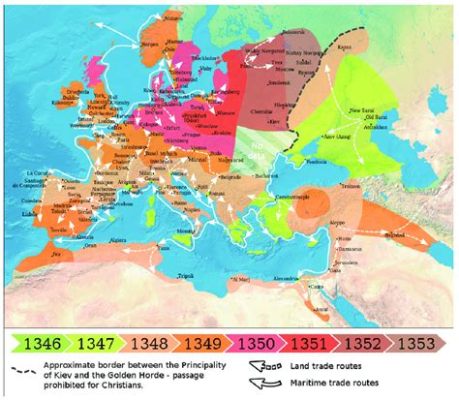 1348年の「黒い死」とヨーロッパへの広がり、中世社会の変容を招いたパンデミック